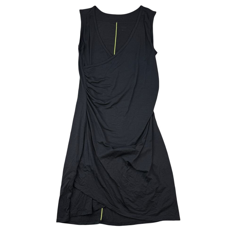 ICEBREAKER Aria Merino Wool Tank Dress Size Medium Black - Picture 2 of 5